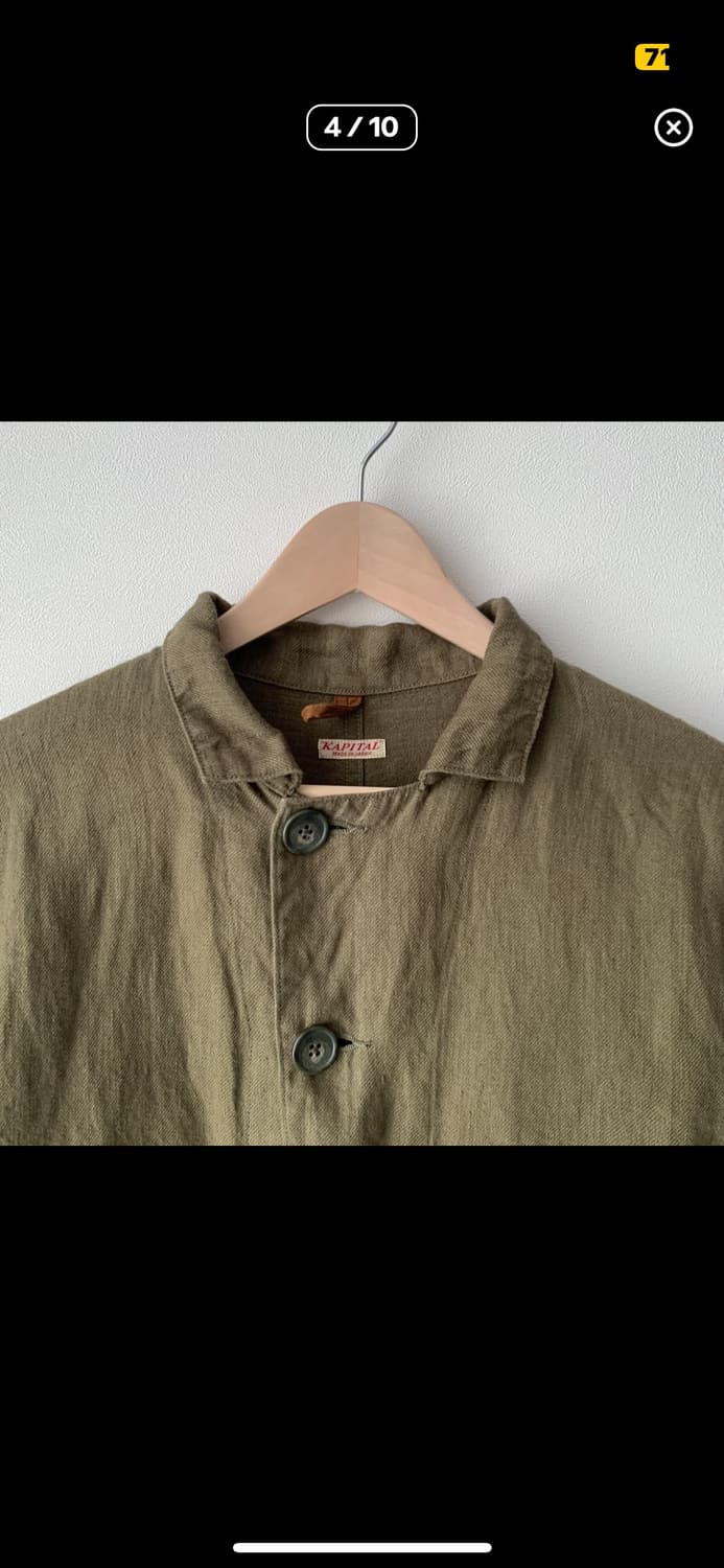 Linen chino x gabba 링고맨 커버올 상품이미지3