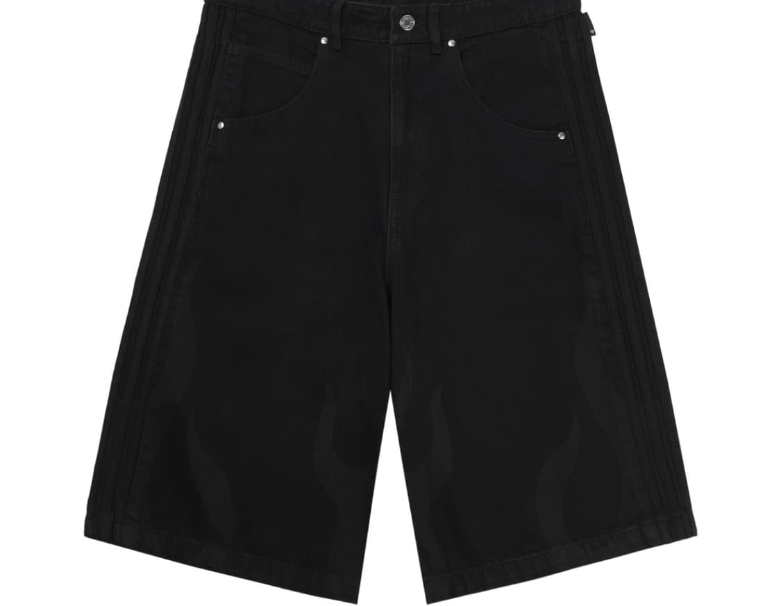 아디다스 플레임 데님 쇼츠 미디움 블랙 - KR 사이즈 상품이미지1