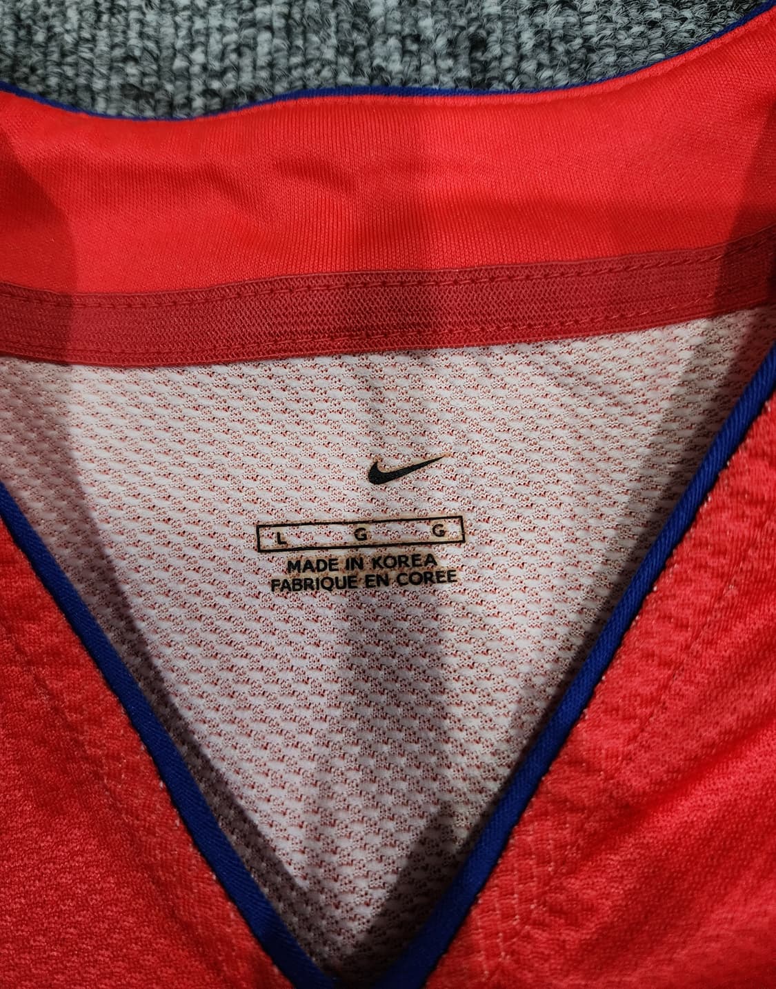 나이키 06-08 대한민국 국대 투혼 축구 유니폼 반팔져지 L 상품이미지6