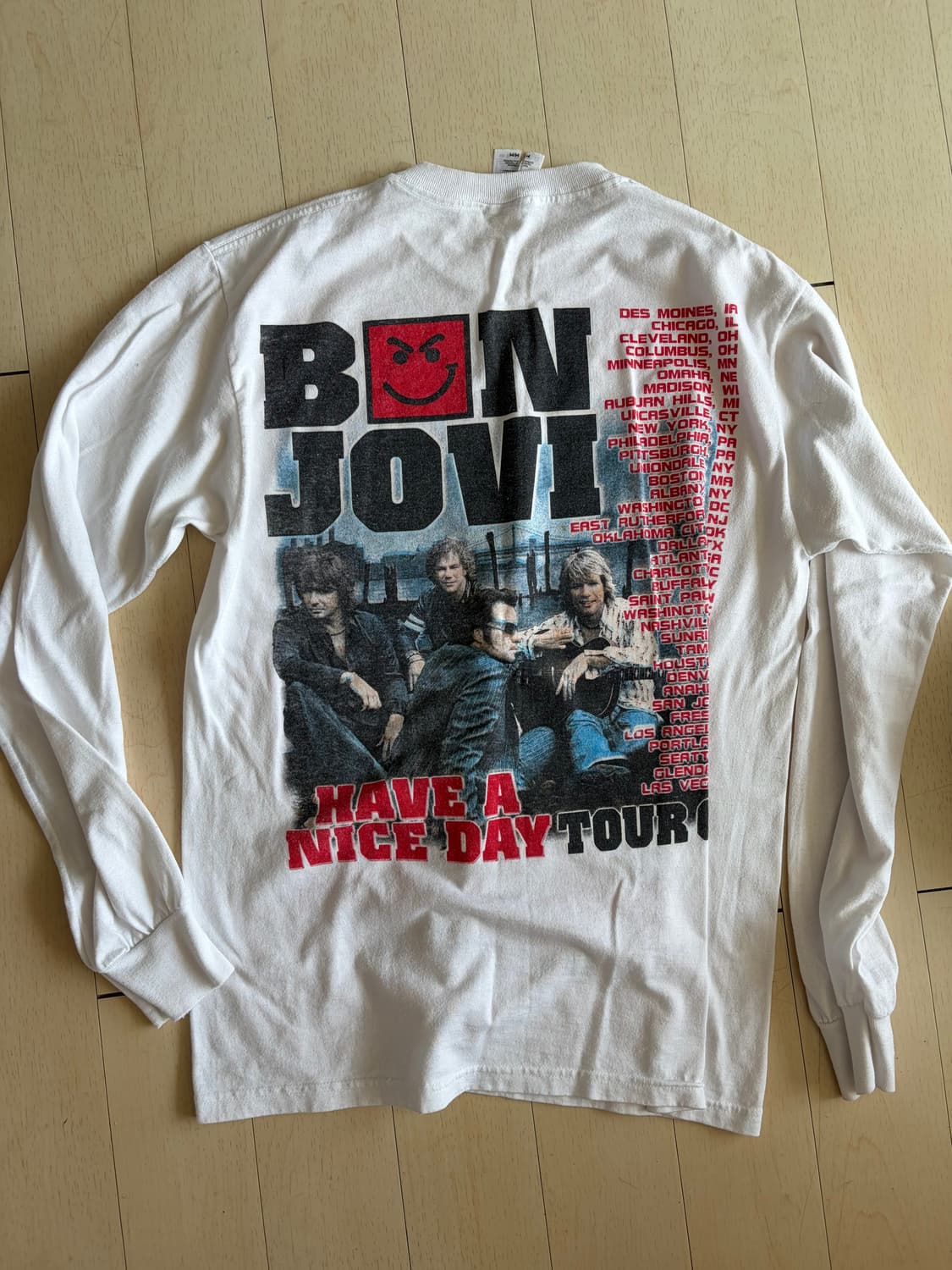 05년도 본조비 머천 긴팔티 상품이미지2