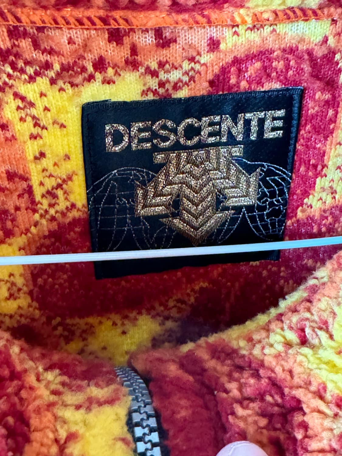 90s 데상트 플라워프린트 후리스 상품이미지5