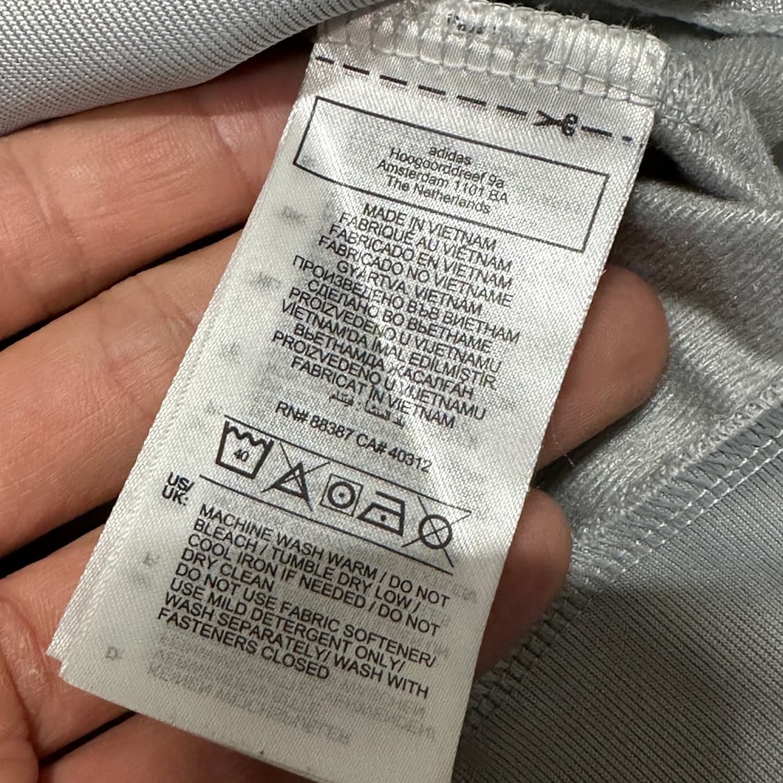 아디다스 오리지널 파이어버드 그레이 트랙탑 XL 상품이미지4