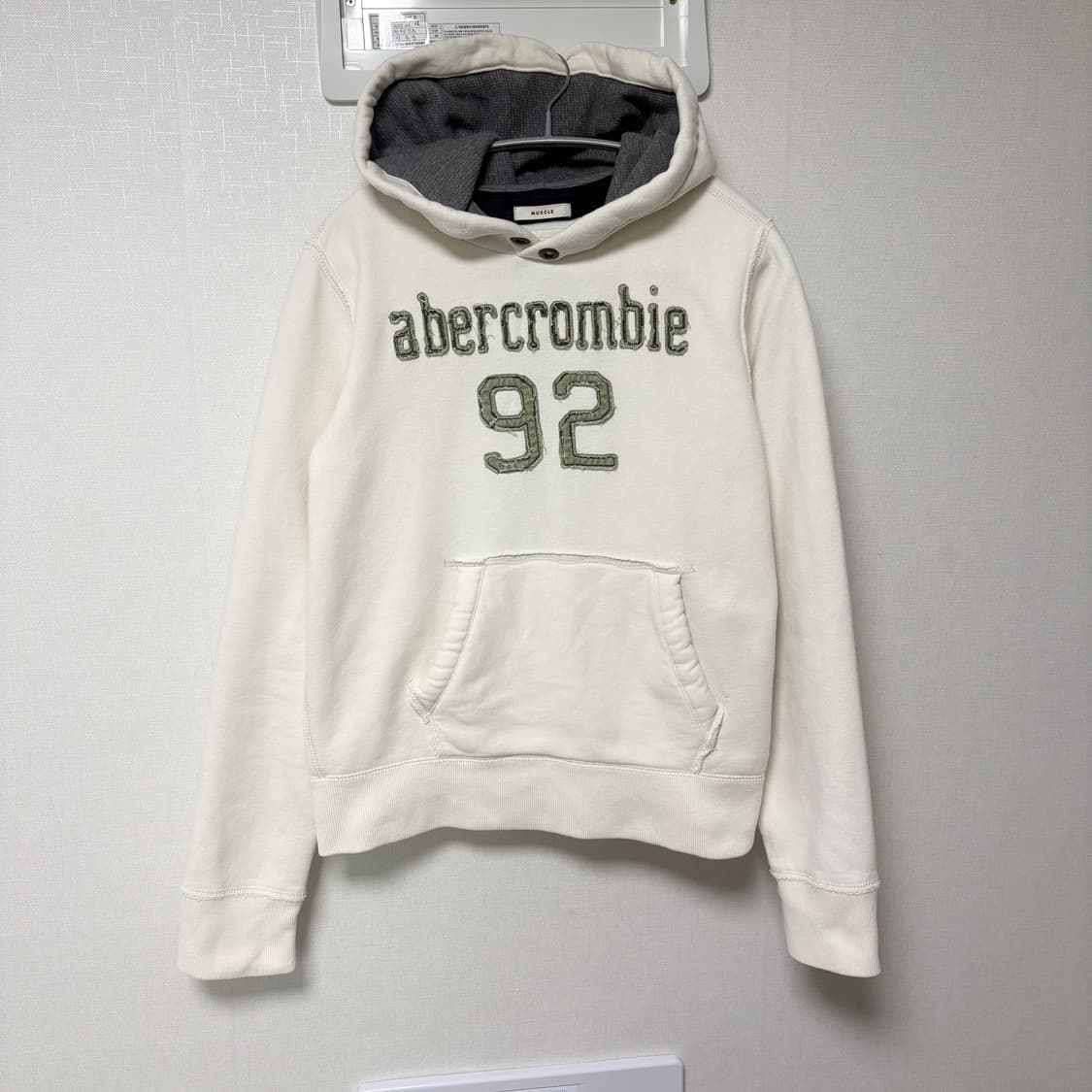 대대장) 아베크롬비 말차🌱로고 슬림핏 후드티 상품이미지9
