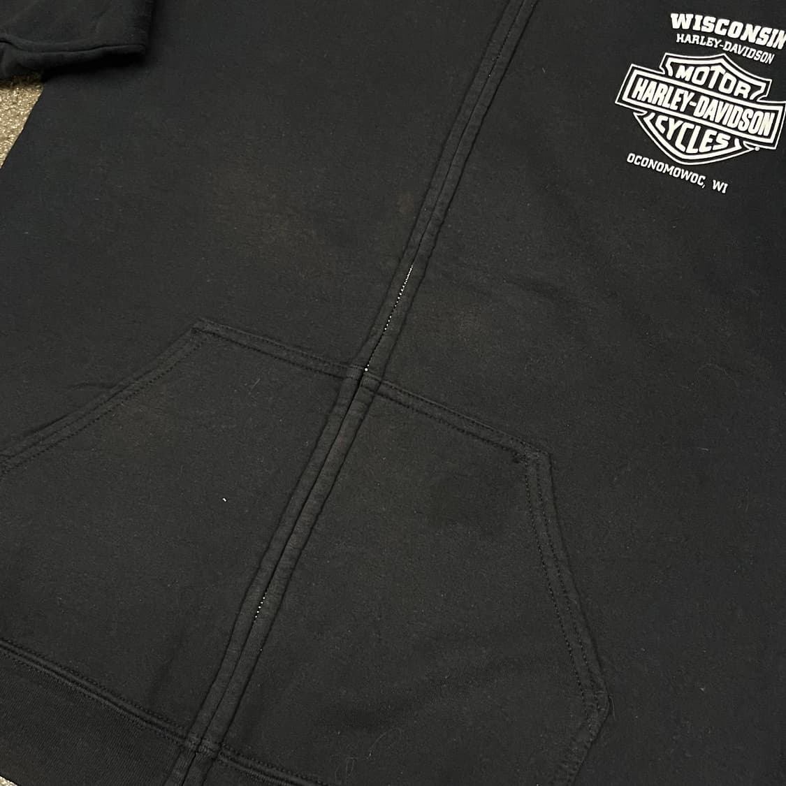 할리데이비슨 프린팅 후드 집업 (105) 상품이미지3