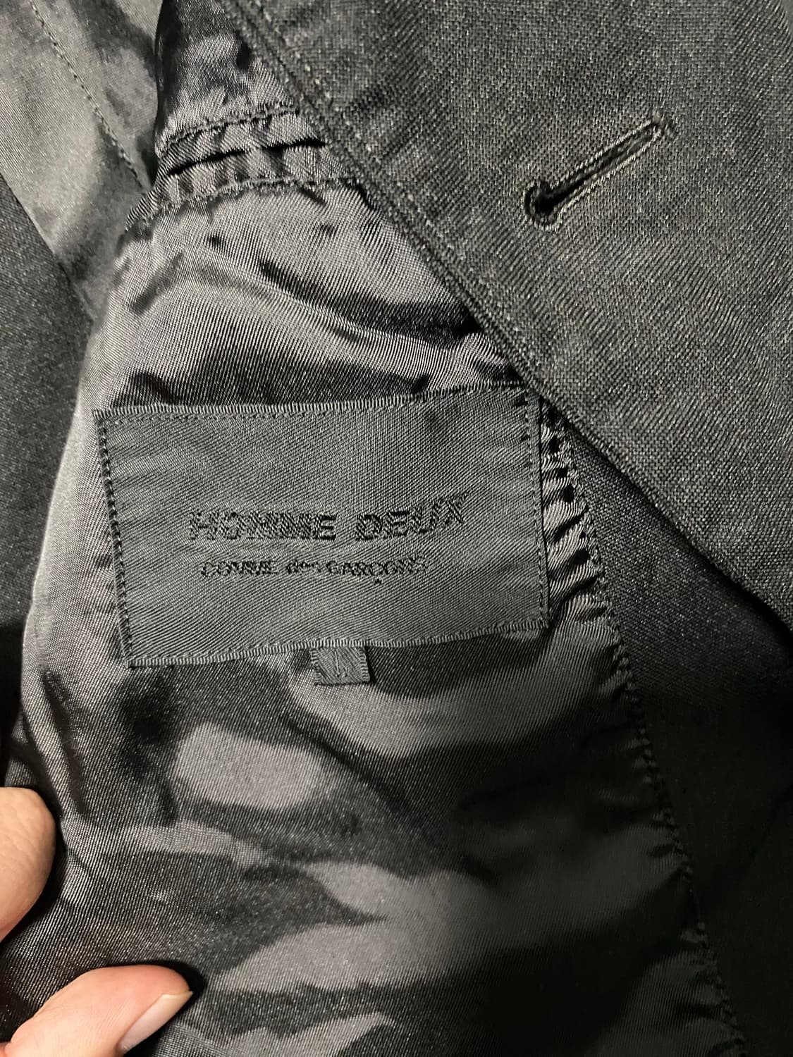 꼼데가르송 옴므 듀스 사선디테일 축융 자켓 상품이미지3