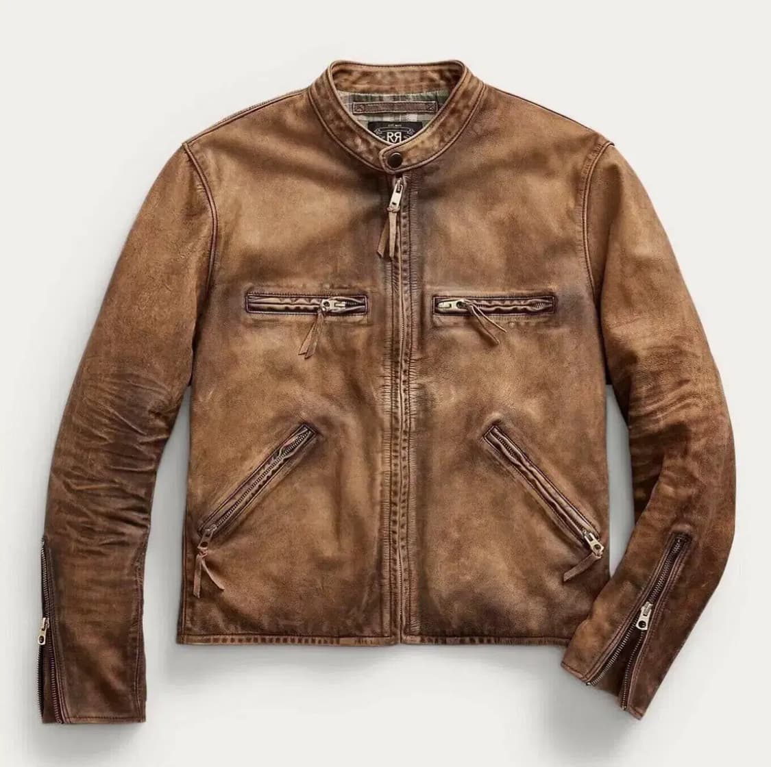 더블알엘 모터사이클 레더자켓 L사이즈 상품이미지1