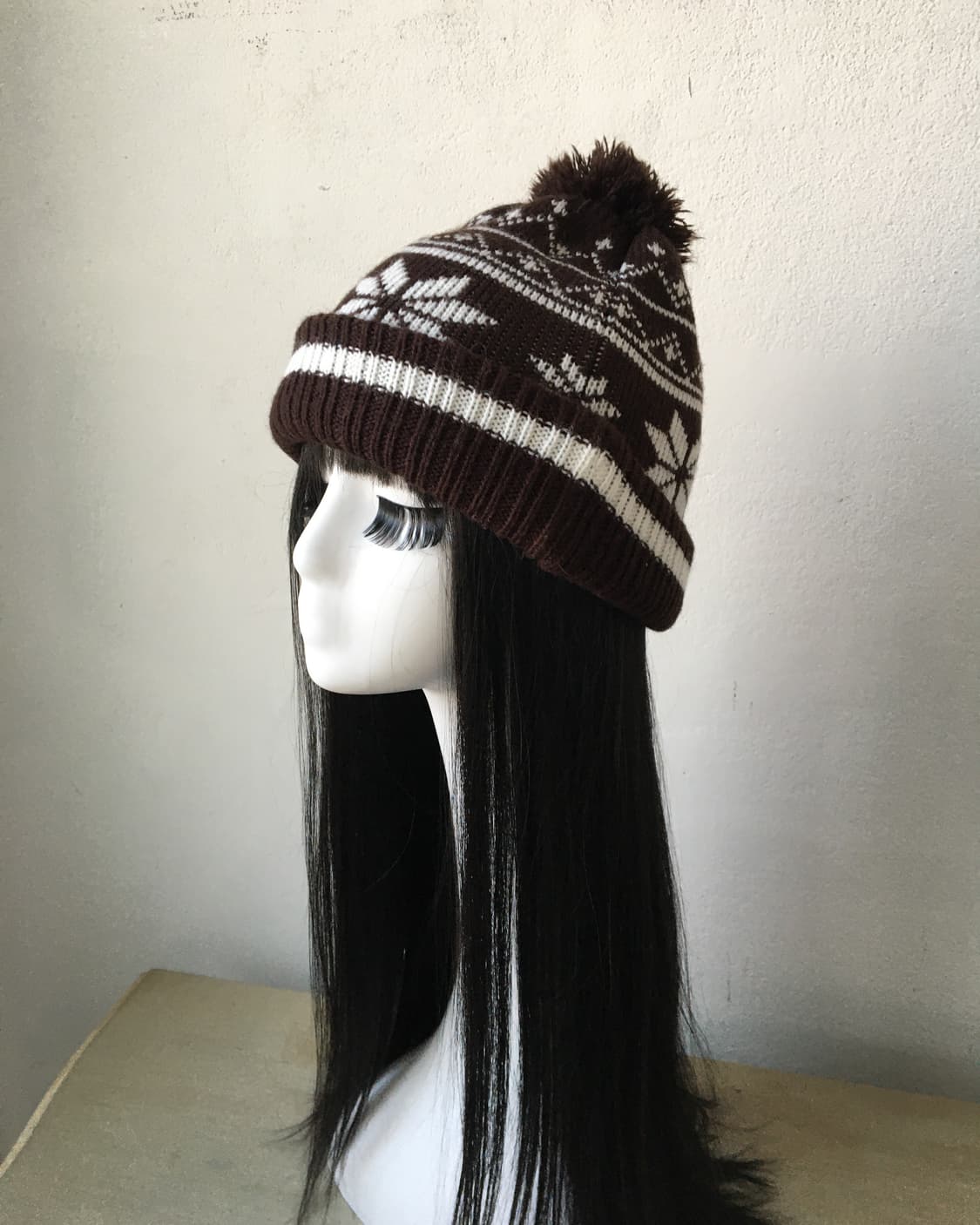  pom snow pattenr knit beanie 상품이미지1