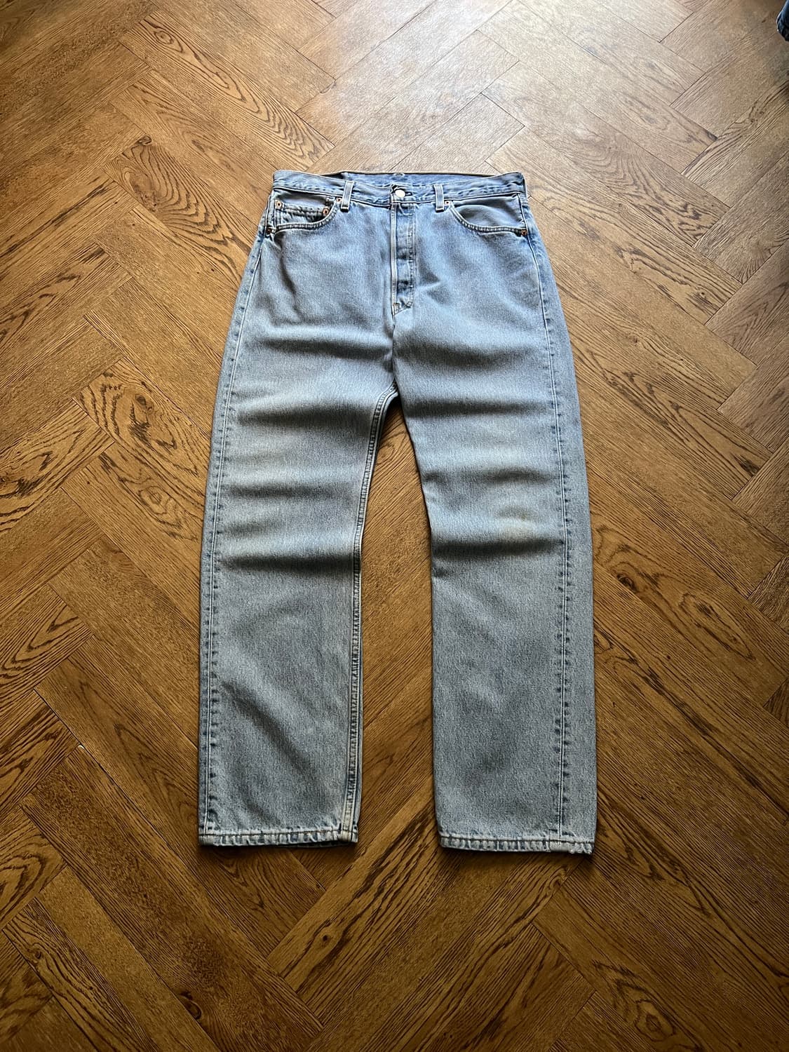 [34]90's 리바이스 501 Made in USA 데님 팬츠 S49 상품이미지2