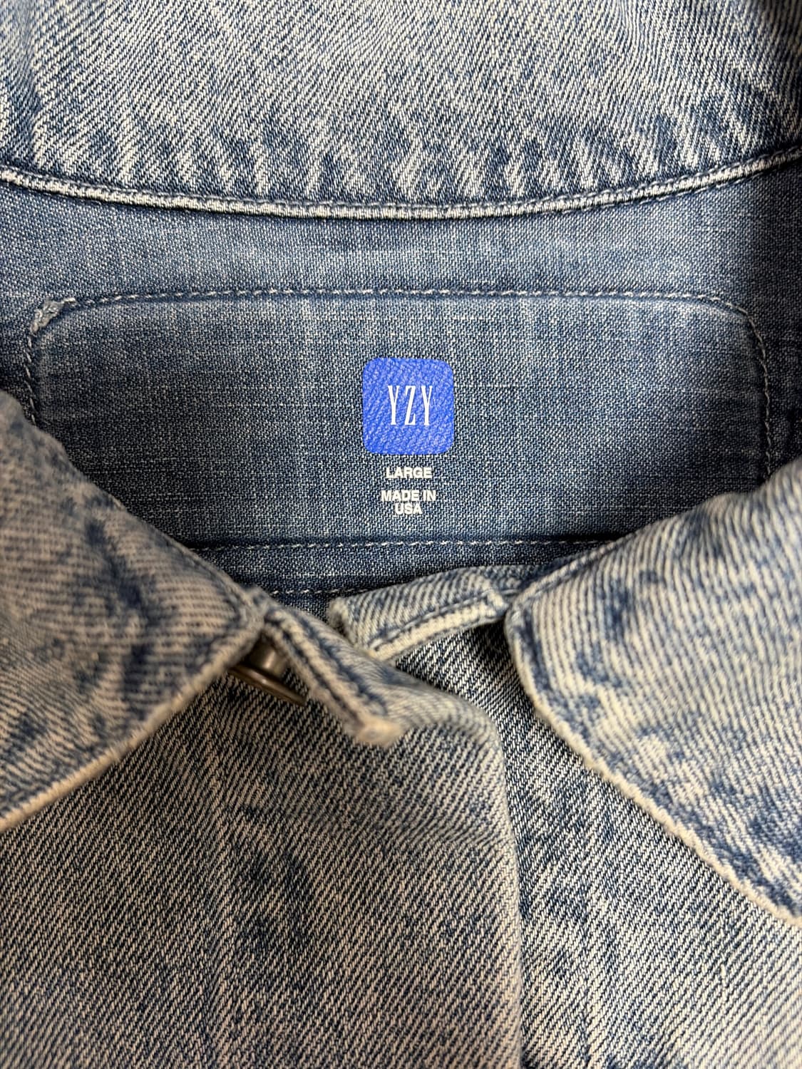 이지갭 발렌시아가 패디드 데님 자켓 연청 usa L 상품이미지3