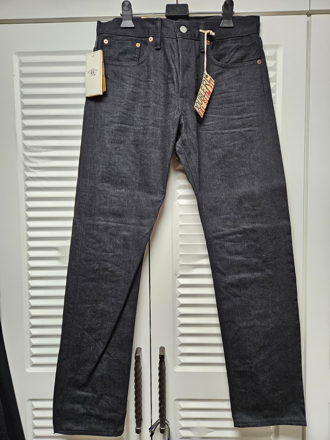 RRL 더블알엘 슬림핏 셀비지 진 블랙 거의 새제품 판매합니다. 상품이미지1