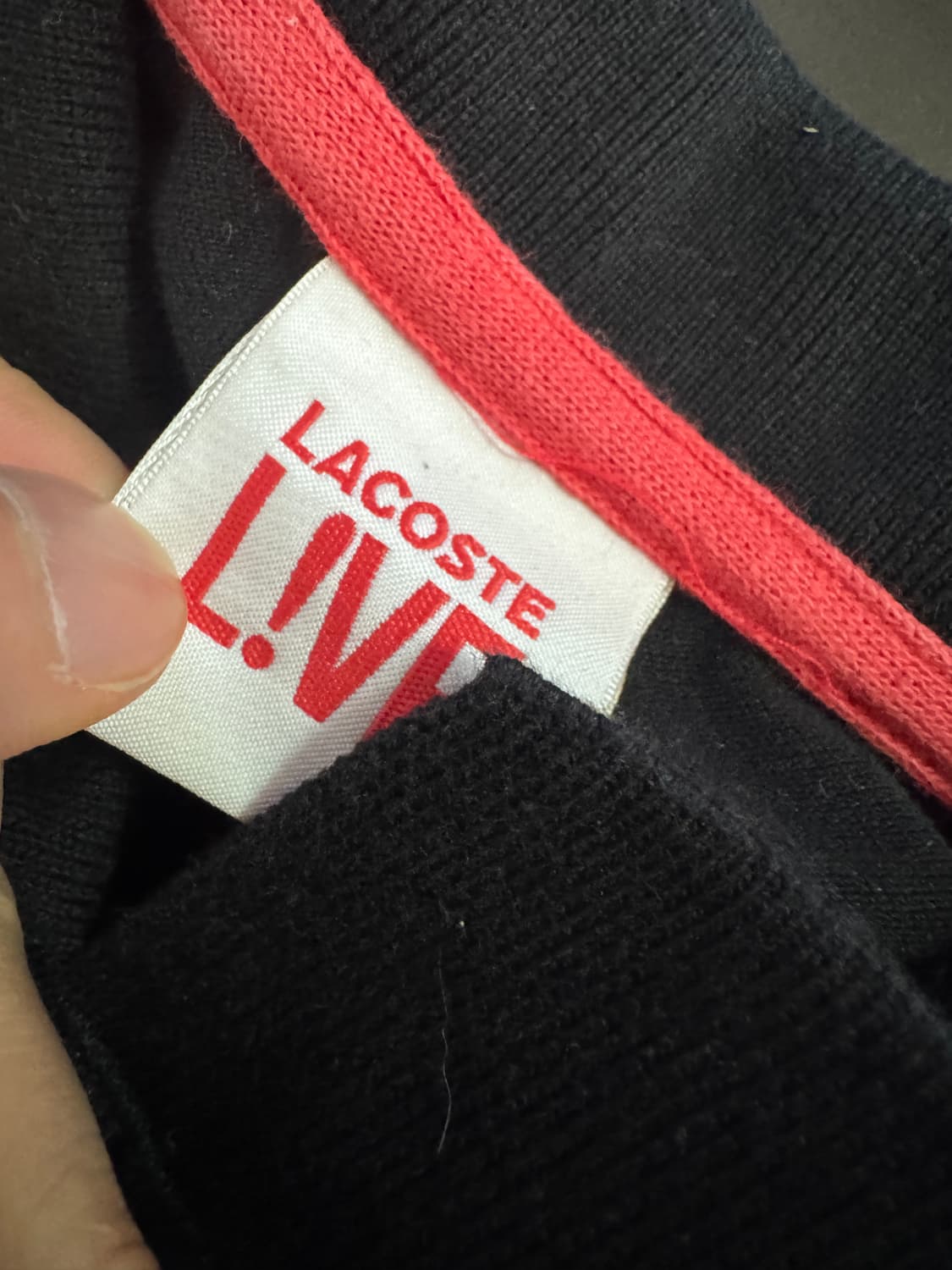 여성 라코스테 라이브 레드 악어 pk 폴로 반팔 카라티 S 2 블랙 상품이미지3