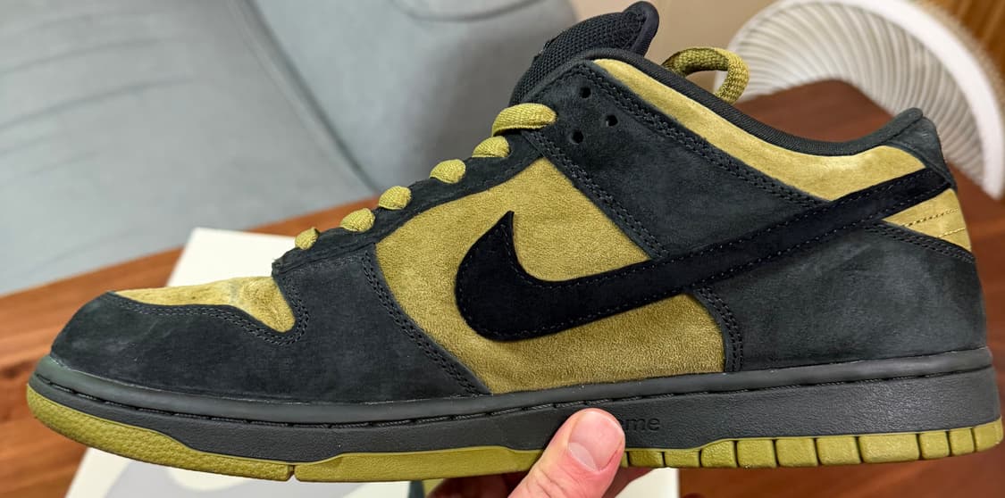 (295)나이키x슈프림 SB 덩크 로우 캠퍼 그린 상품이미지6