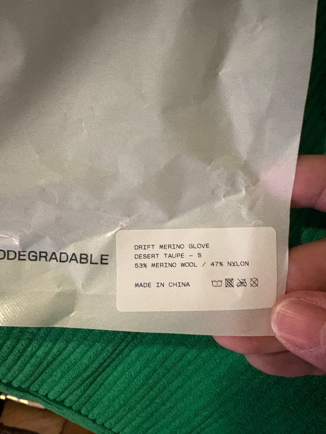 [S] PORTAL DRIFT MERINO GLOVE /포탈 장갑 타우페 상품이미지3