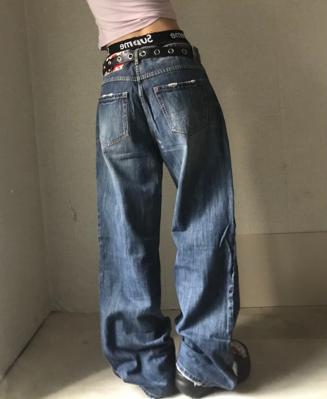 Ask 잉글랜드 와이드 데님팬츠 상품이미지3