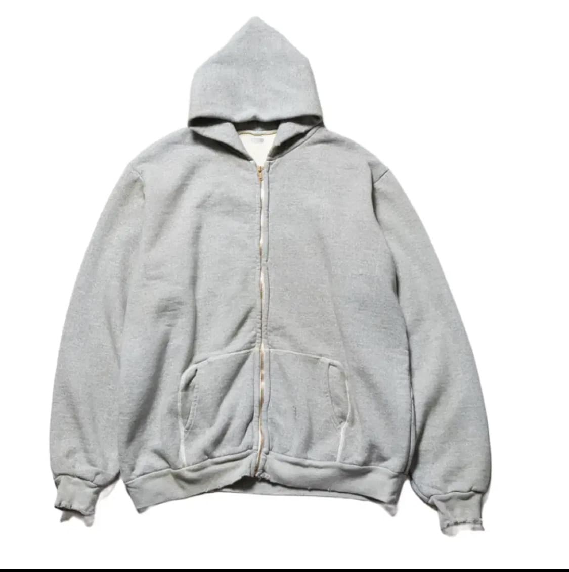 1)아프레쎄 24 빈티지 후드집업 그레이 상품이미지5