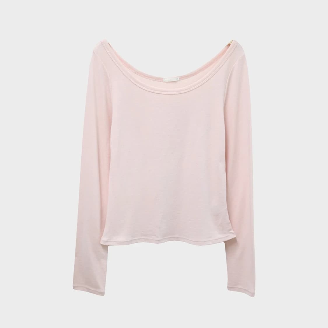 GU 핑크 유넥 긴팔 티셔츠 61403 상품이미지1
