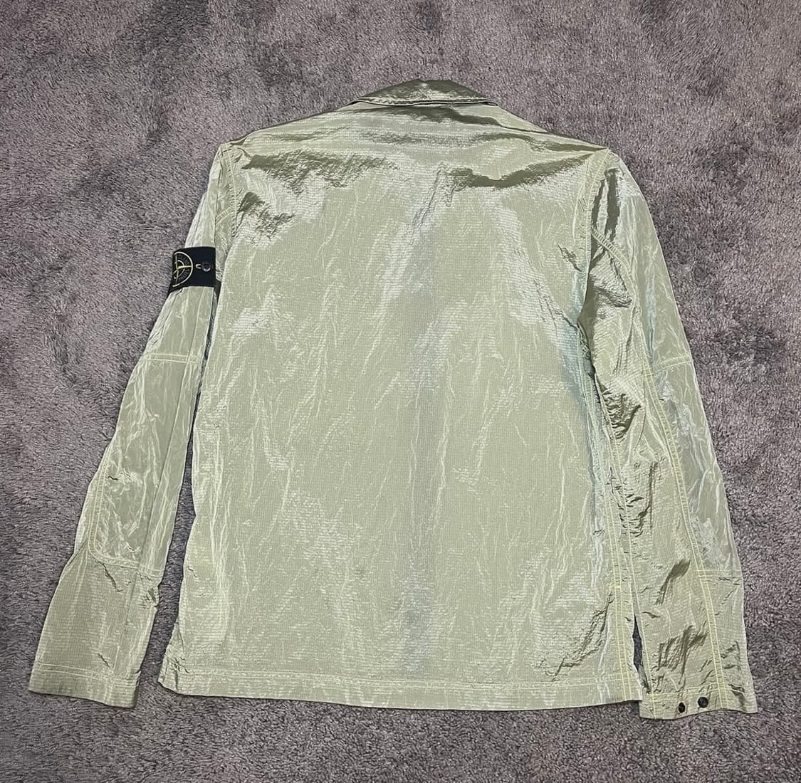 스톤아일랜드 나일론 립스톤 메탈 트랙자켓 그린 M 상품이미지2