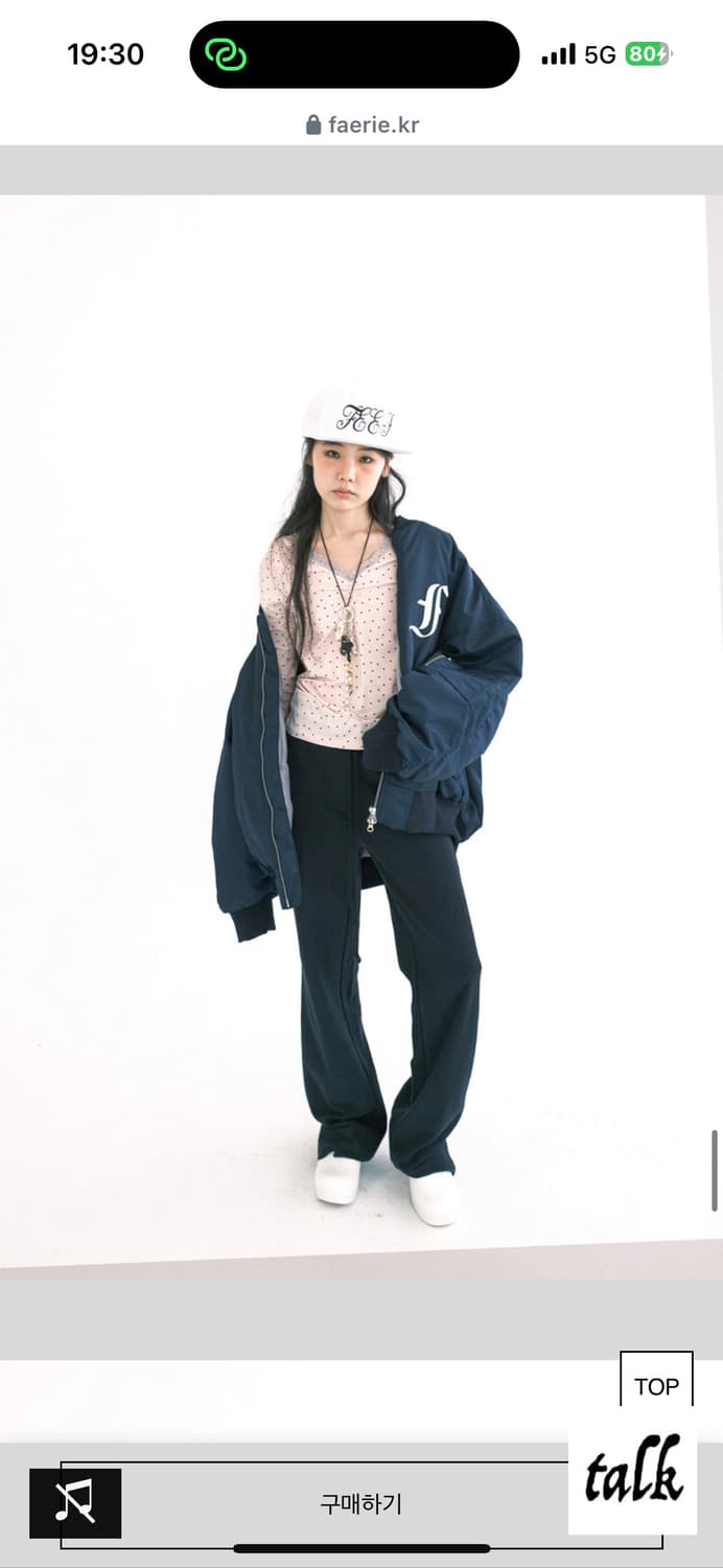 샵페어리 patch bomber padded jacket navy 상품이미지3