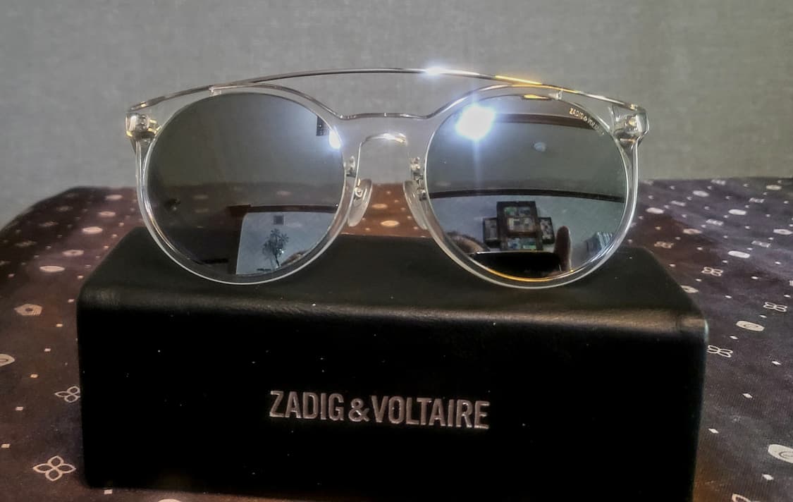 [미사용 새상품] 쟈딕앤볼테르  투톤 실버 미러선글라스 상품이미지2