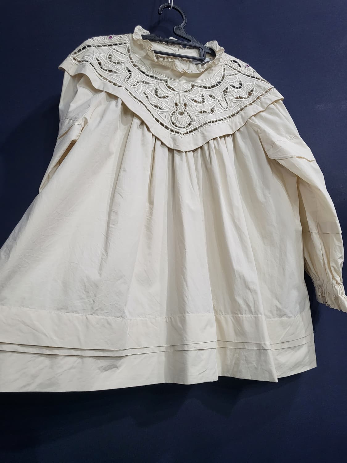 벌룬 코튼면 블라우스 상품이미지4