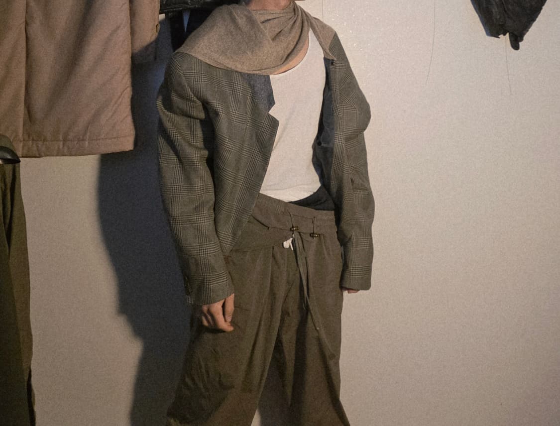 BLESS N°78 Sakko Materialmix wool jacket 상품이미지4