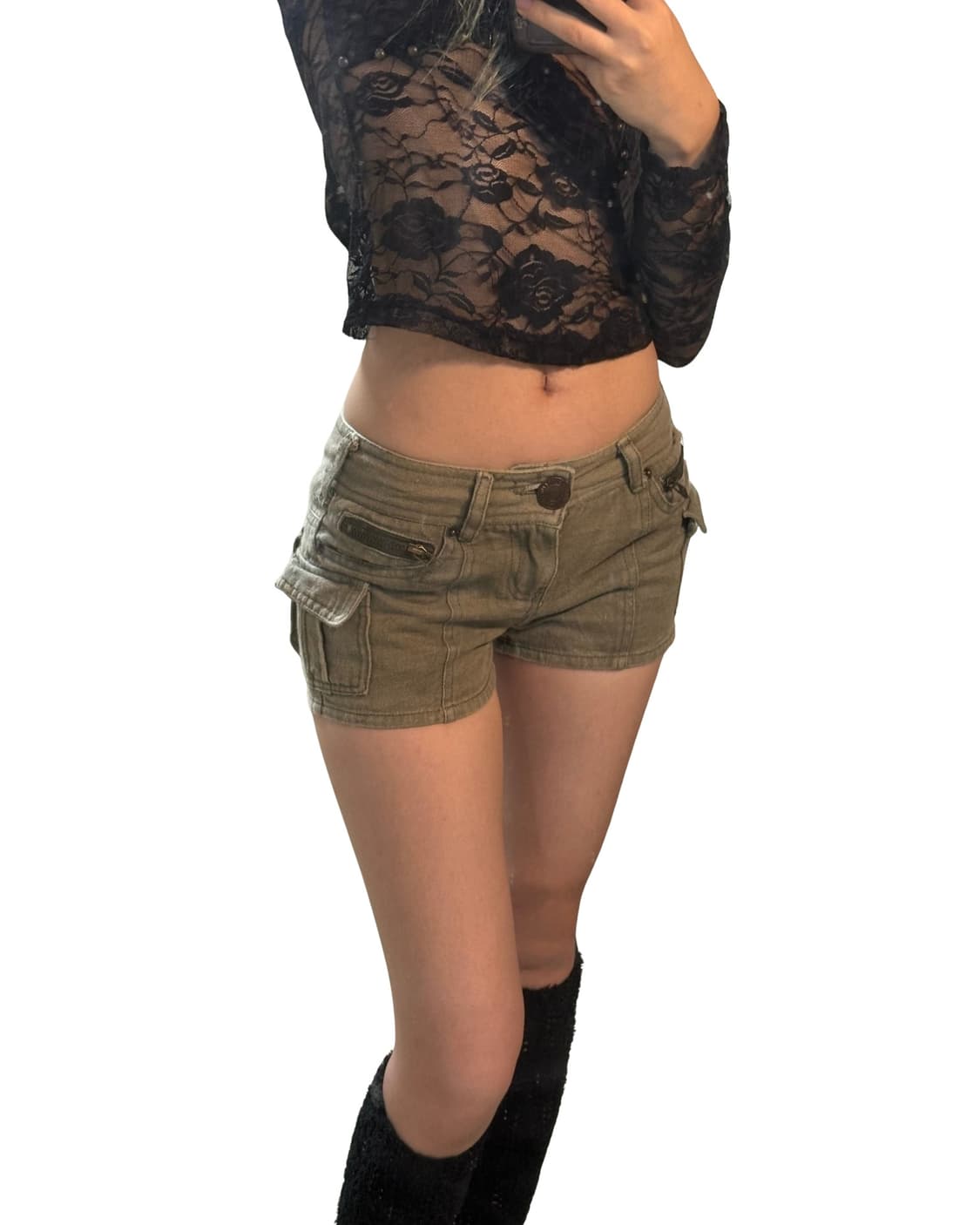 빈티지 갸루맛 숏츠 상품이미지3