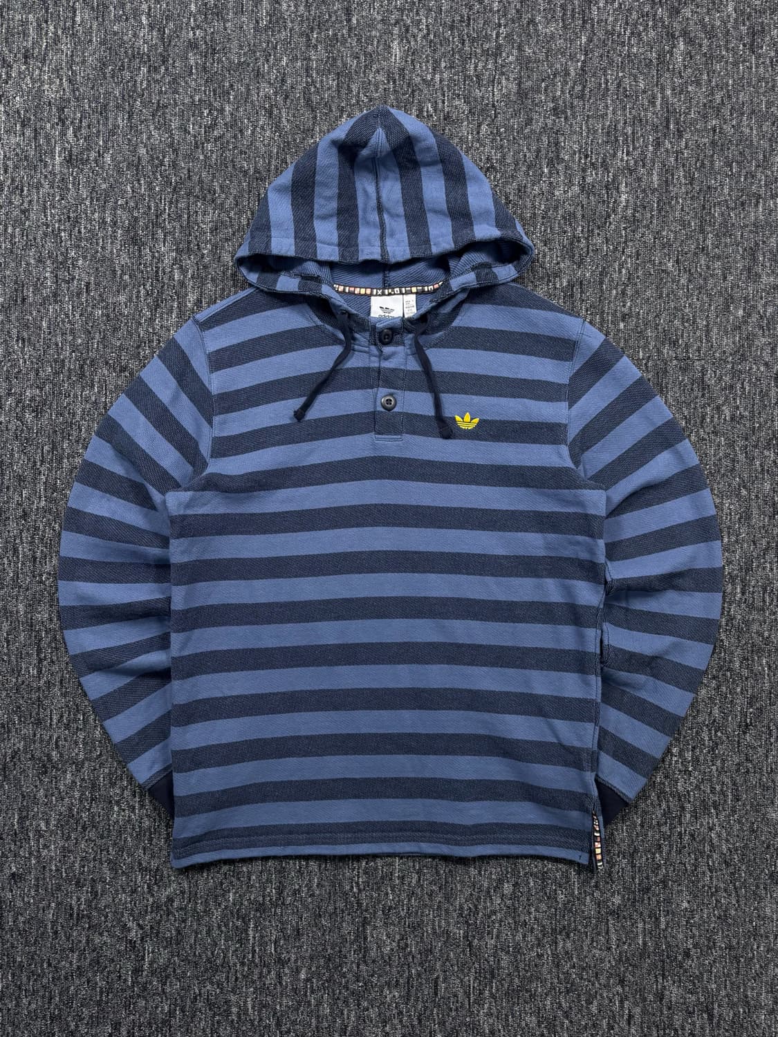아디다스 블루 스트라이프 니트 후드 상품이미지4