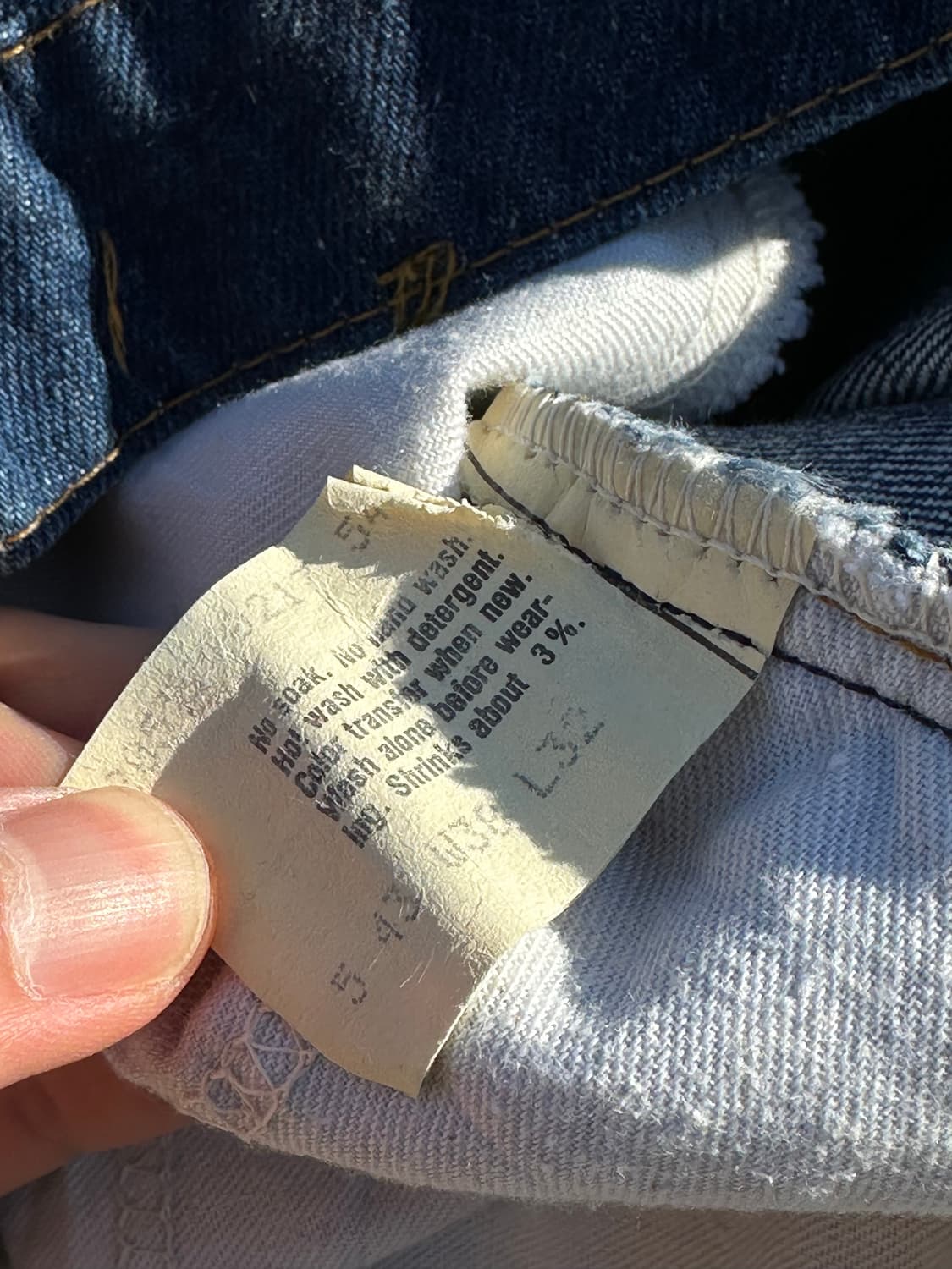 80s levi's 517 빈티지 리바이스 플레어핏 데님팬츠 상품이미지3