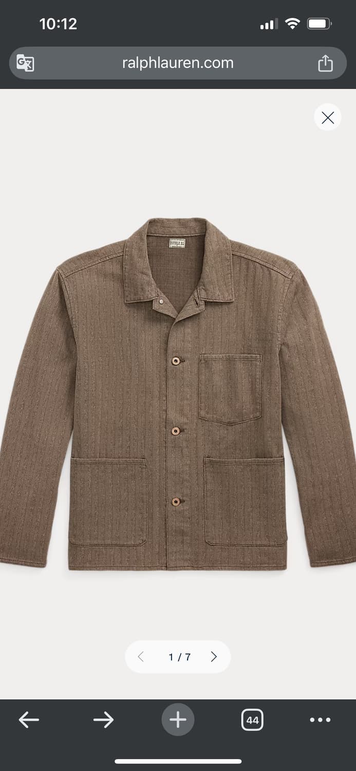 [새상품] RRL 스트라이프 자스페 헤링본 재킷 (S, M, L, XL) 상품이미지1