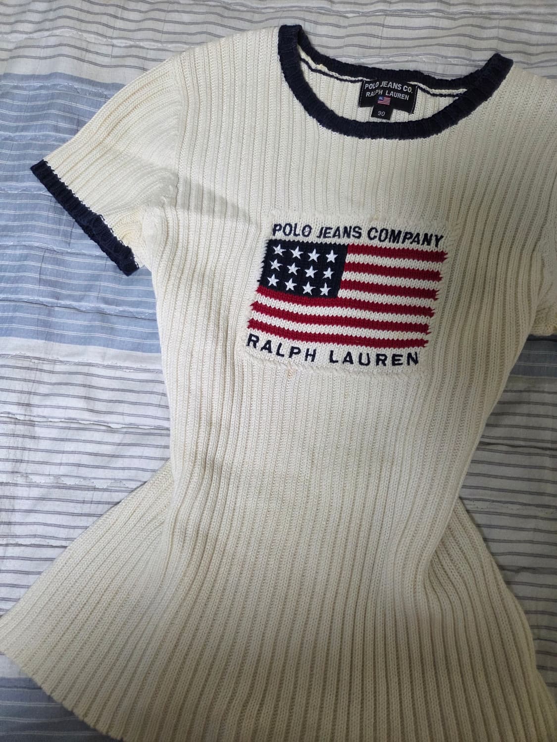 폴로진스 성조기반팔니트 상품이미지3