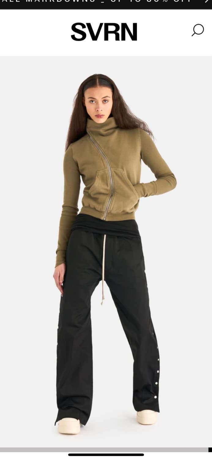 릭오웬스 퍼넬넥 집업 스웻셔츠 마운틴 후드집업 상품이미지2