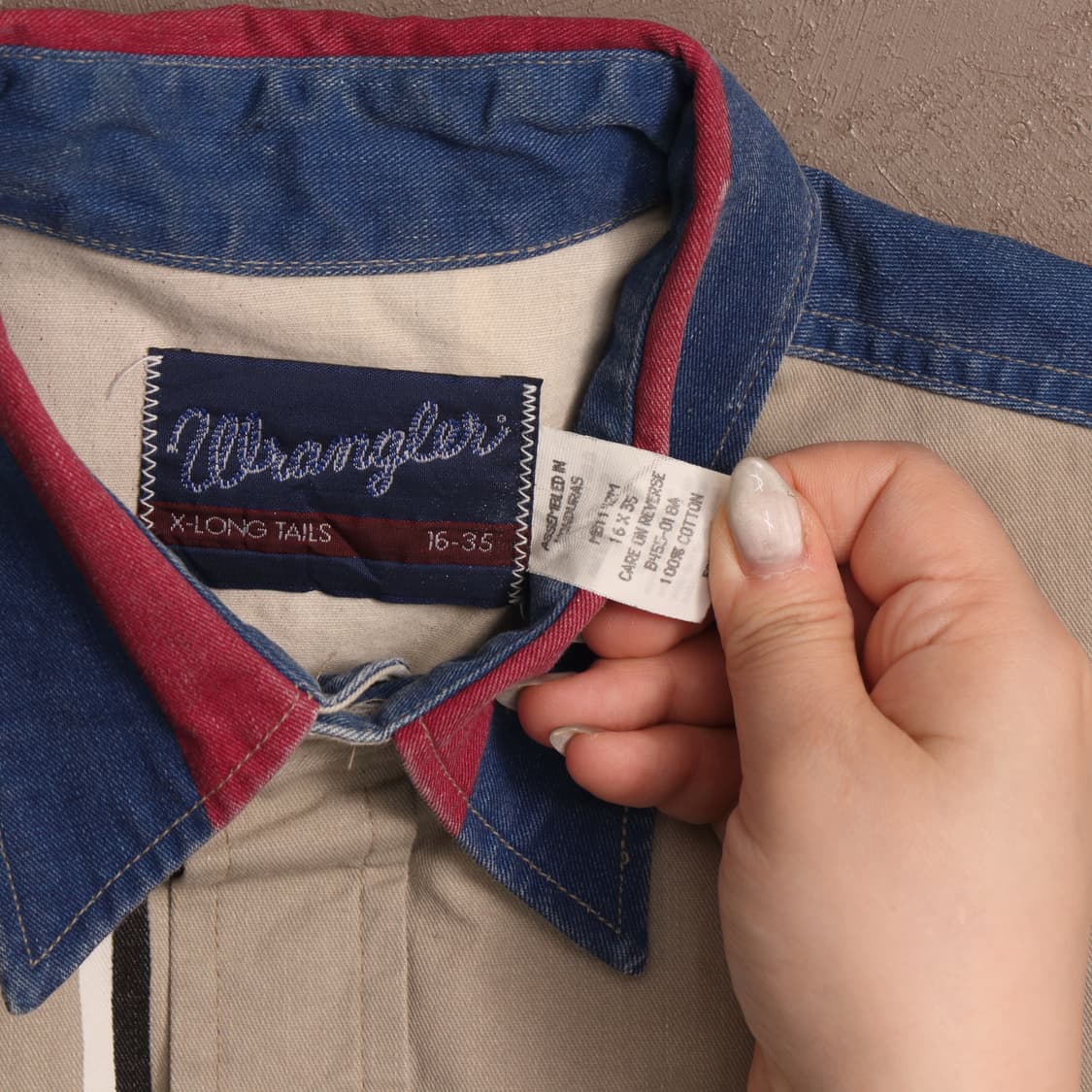 90's 랭글러 헤비코튼 웨스턴 셔츠 A1734 상품이미지4