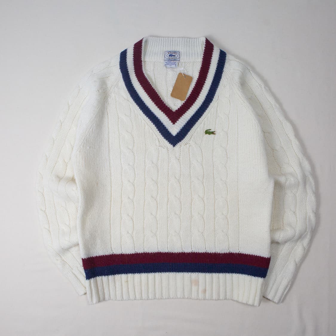80s IZOD 라코스테 크라켓 아크릴 니트 스웨터 상품이미지1