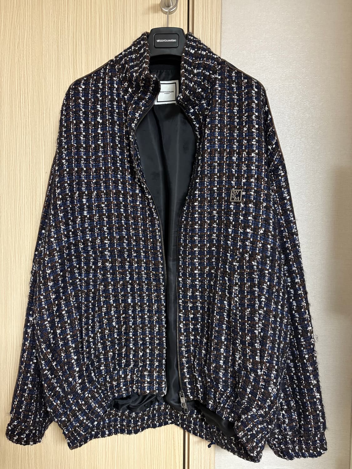 우영미 24fw 트위드 트랙 자켓 브라운 48 상품이미지1