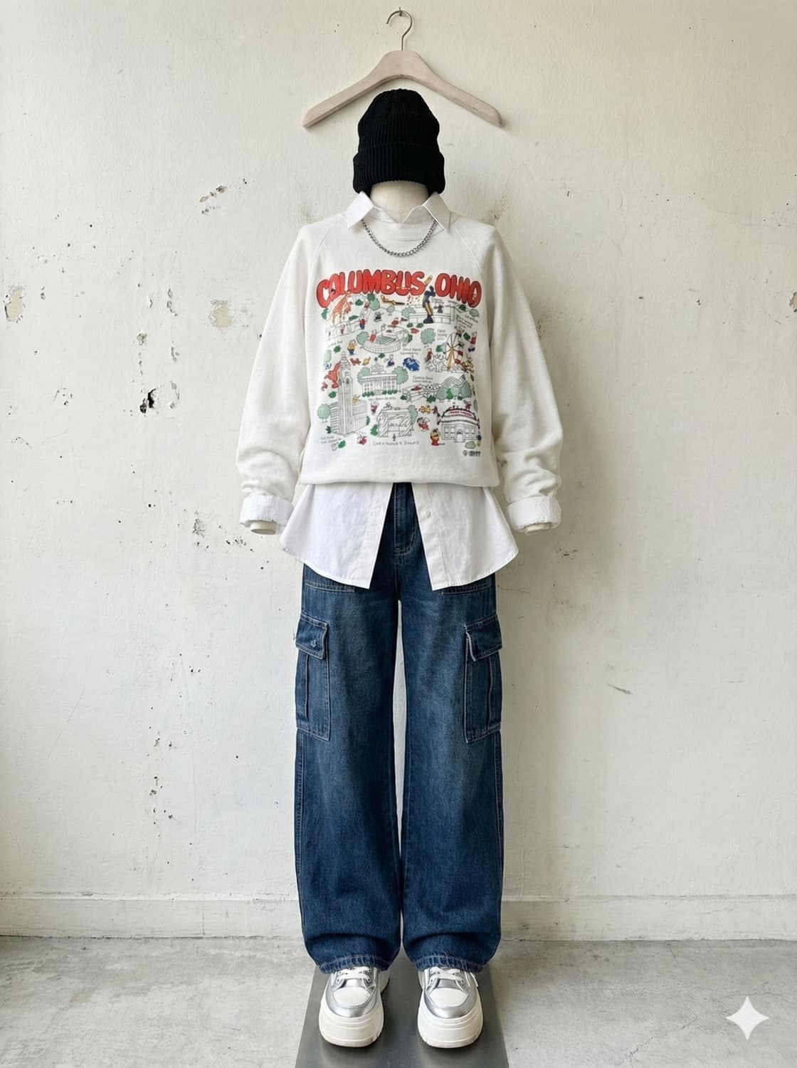 🇺🇸 80s USA  'Columbus Ohio' Sweatshirt 상품이미지2