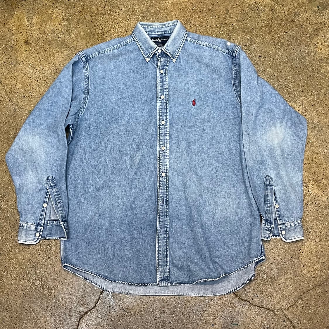 미국 빈티지 폴로 랄프로렌 데님 셔츠 남방 상품이미지2