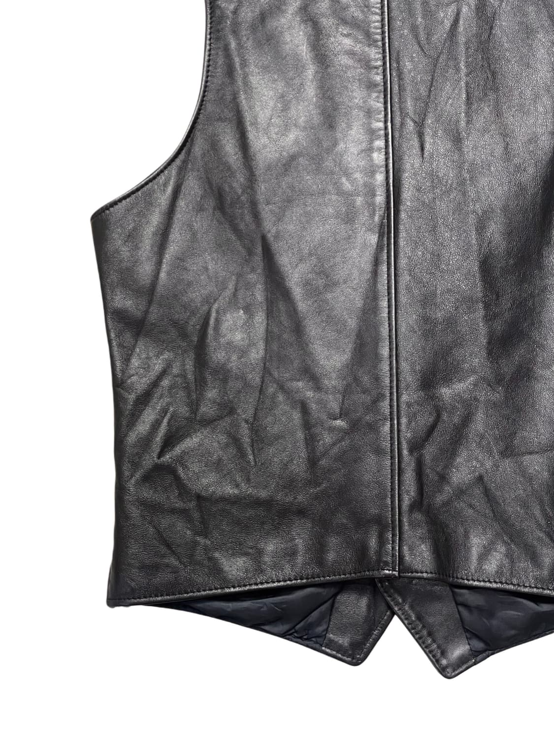 Schott 남성 가죽 베스트 상품이미지6