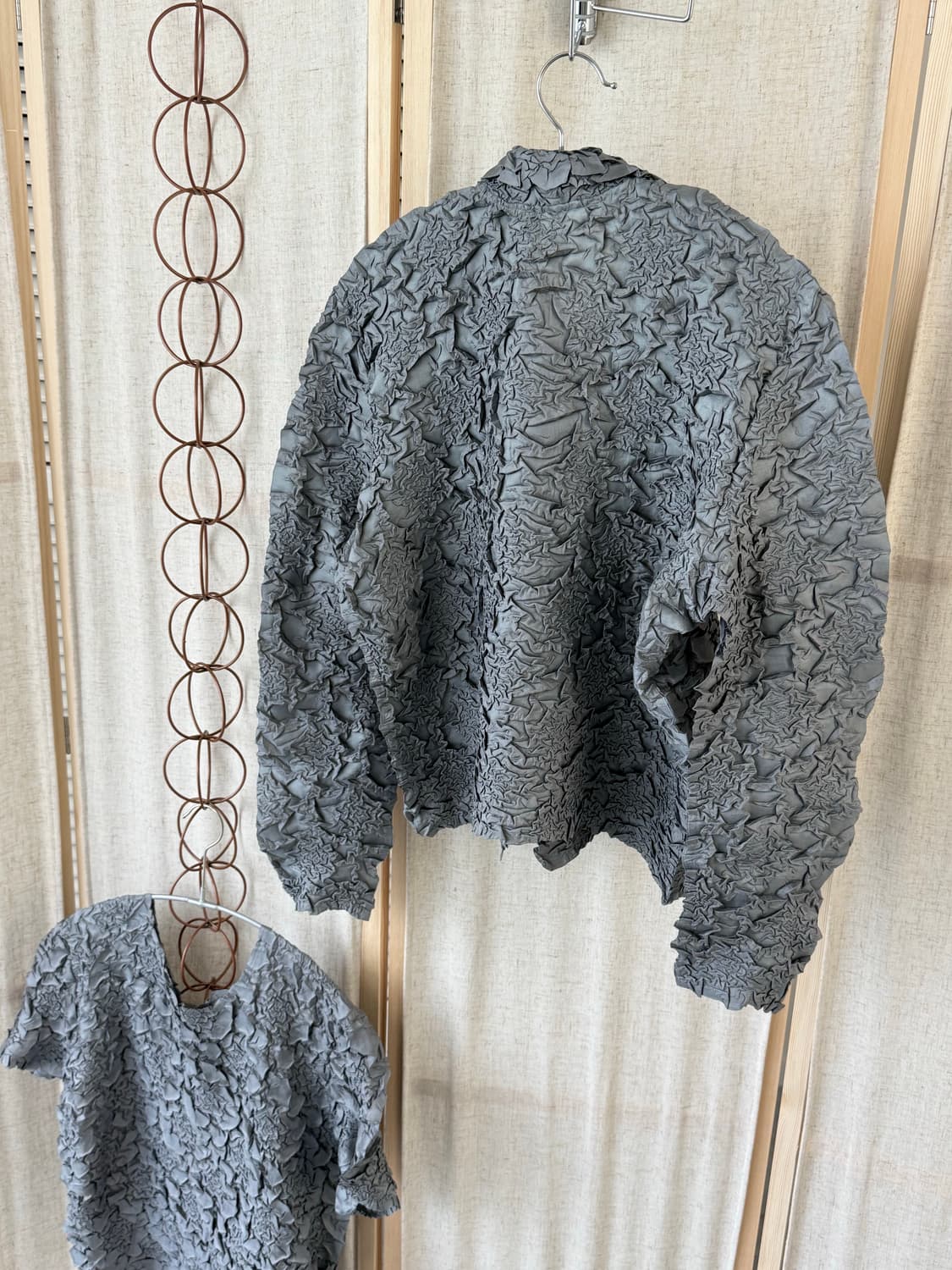 EEFC Collection 플라워 플리츠 셔츠&탑 Set 상품이미지5