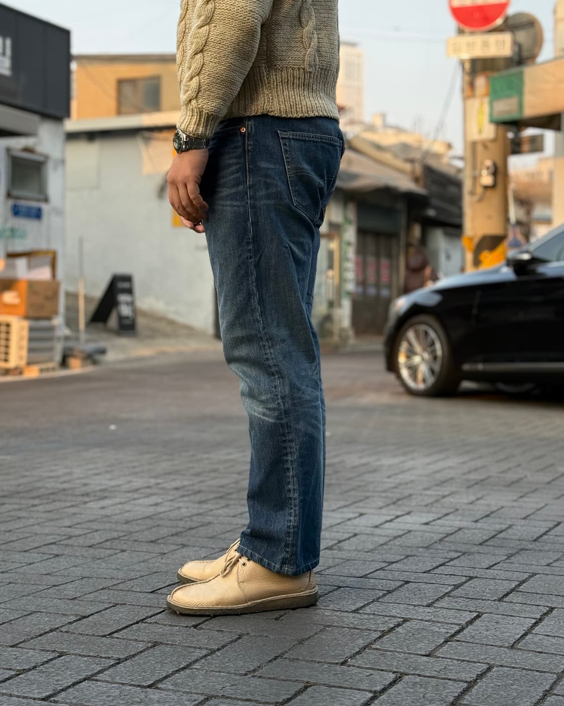 리바이스 501 스트레이트 핏 데님 팬츠 36 상품이미지8