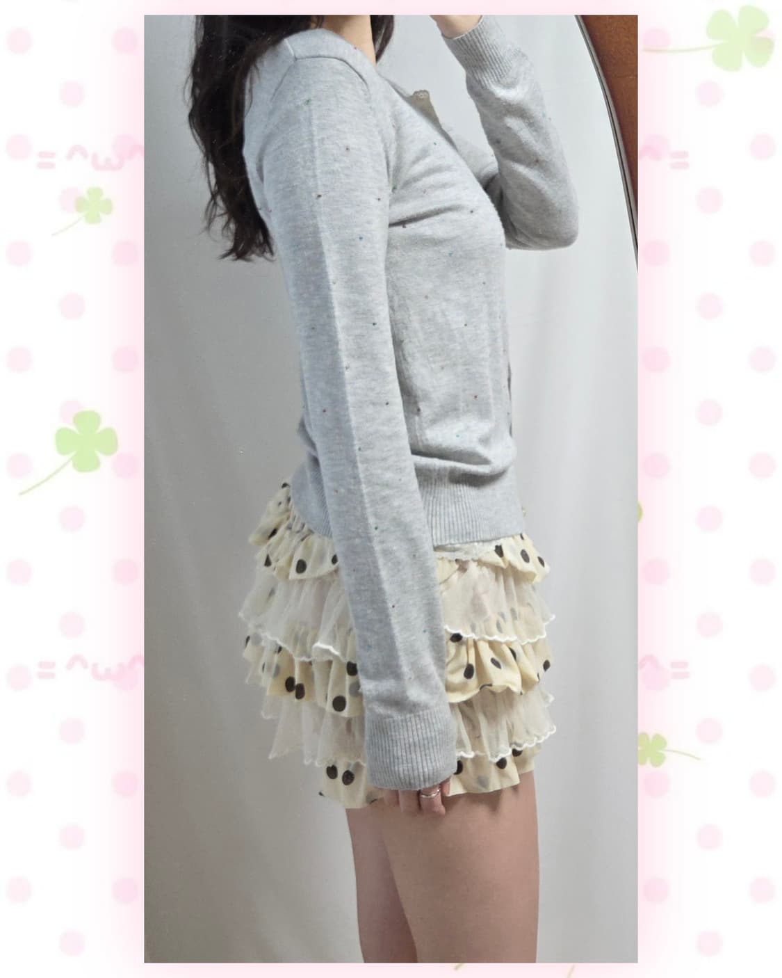 그레이 비즈 가디건 상품이미지3