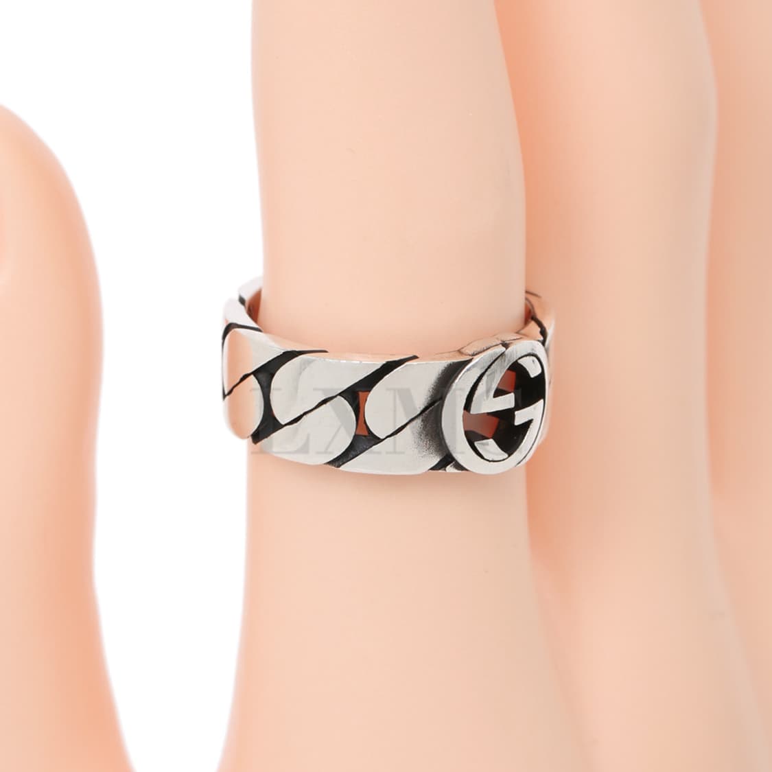 구찌 실버반지 인터로킹 G와이드 링 8MM 실버링 20호 661515 상품이미지8