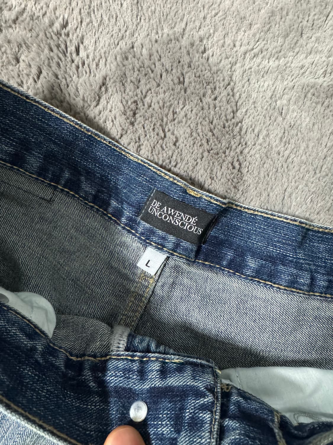 어웬드 블루 바이커 진 0사이즈 상품이미지2