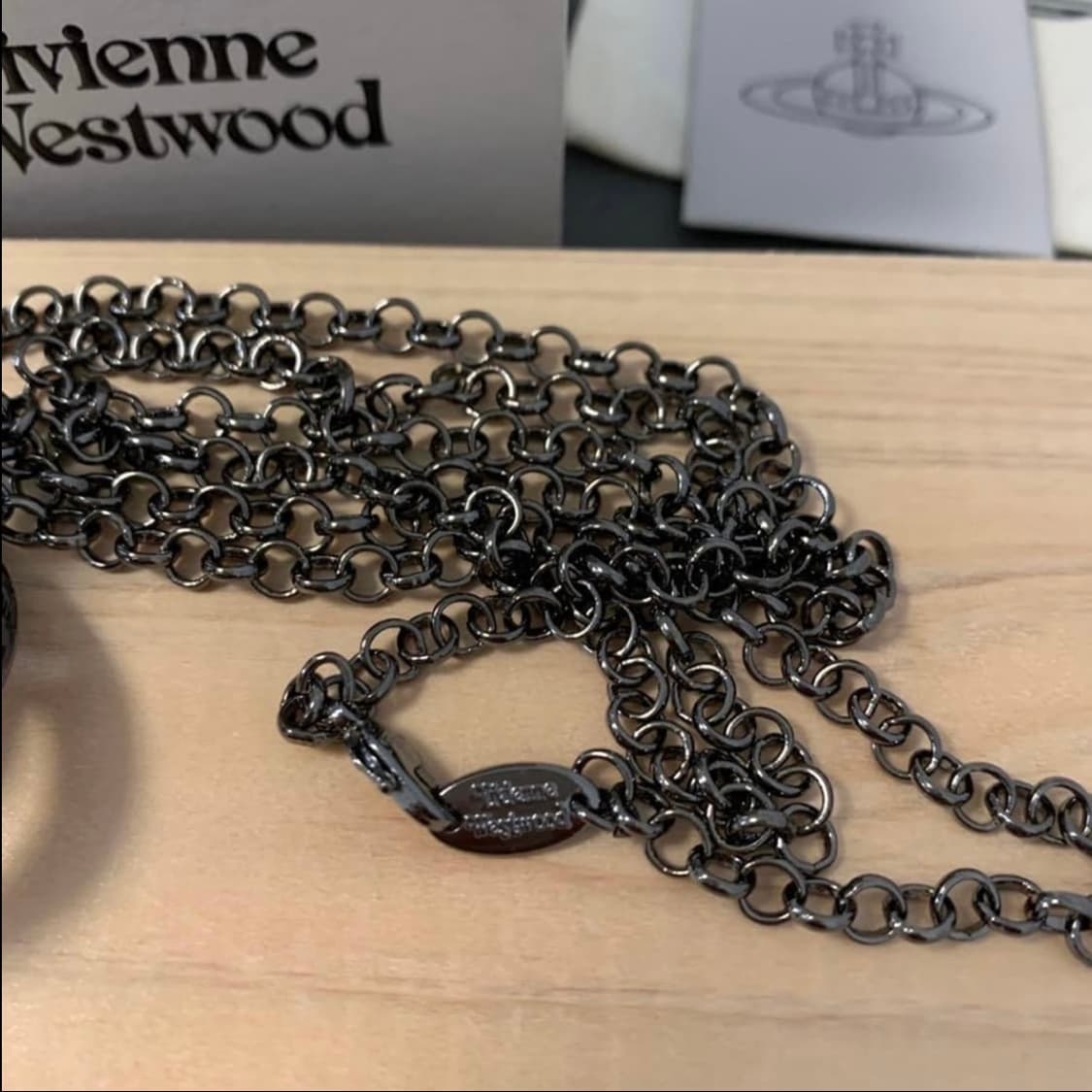 비비안웨스트우드 아카이브 멀티컬러 크리스탈 빅orb 팬던트 목걸이 상품이미지5