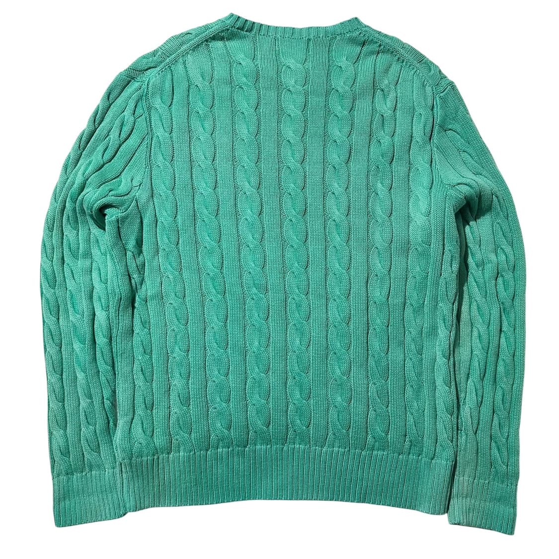 폴로 랄프로렌 워시드 코튼 케이블 라운드 니트 상품이미지2