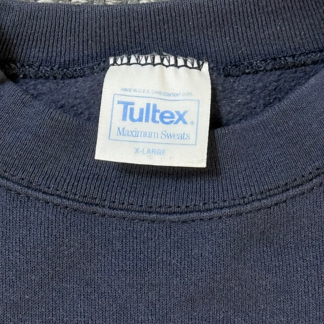 USA Tultex 아리조나 프린팅 맨투맨 네이비 상품이미지2