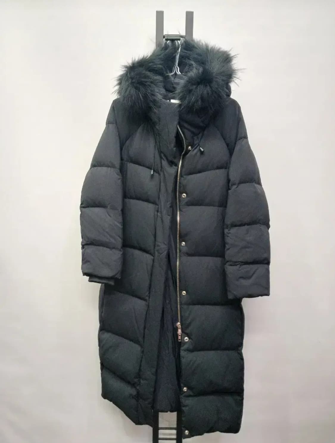 스튜디오 톰보이 덕다운 롱패딩 후드라쿤털퍼 L 상품이미지1