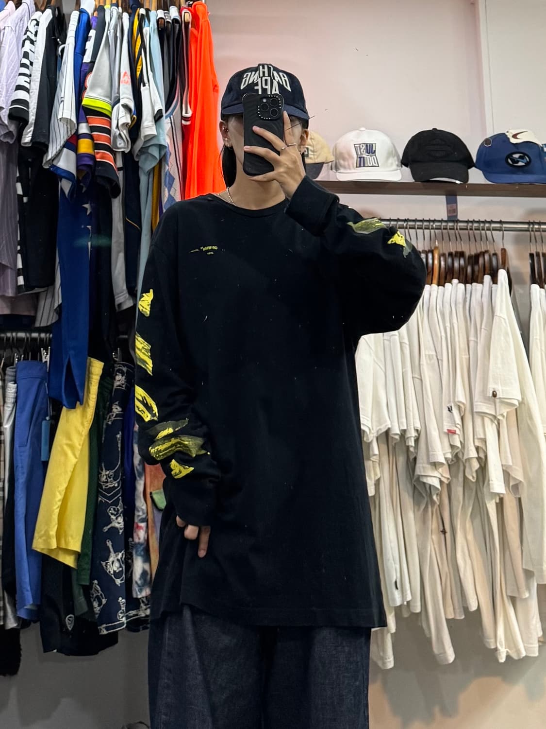 오프화이트 프린팅 롱슬리브 상품이미지6