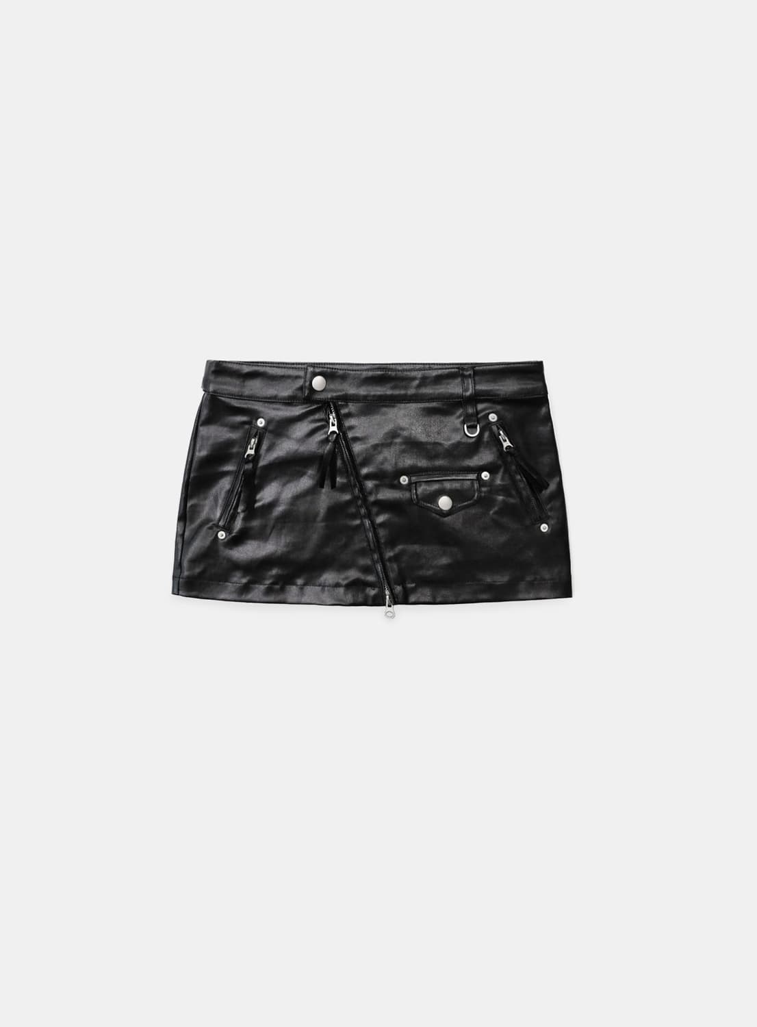 배드블러드 SQUAD BIKER MINI SKIRT 블랙 상품이미지2