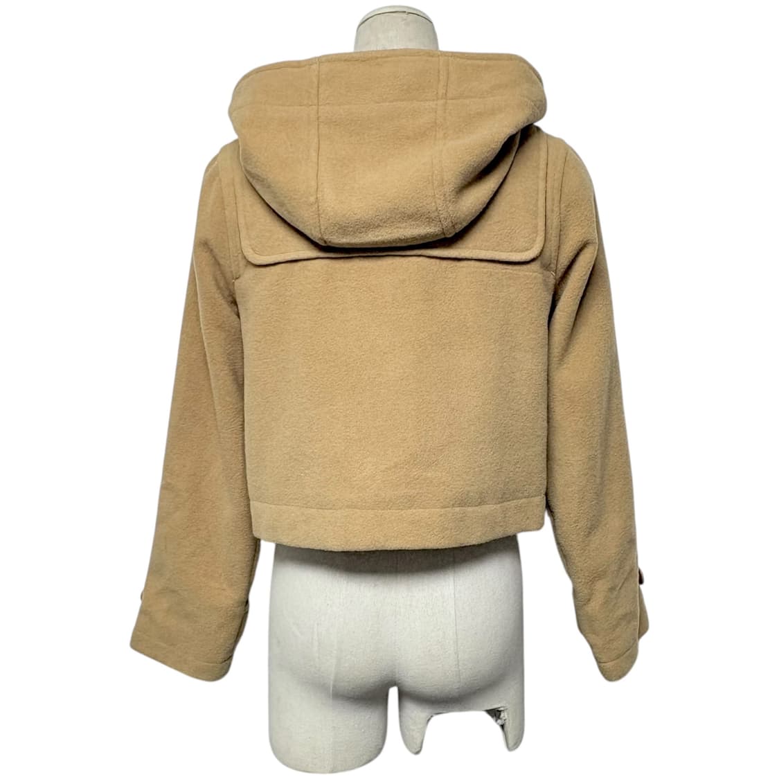 3692 브라운 크롭 후드 더플코트 떡볶이코트 상품이미지3