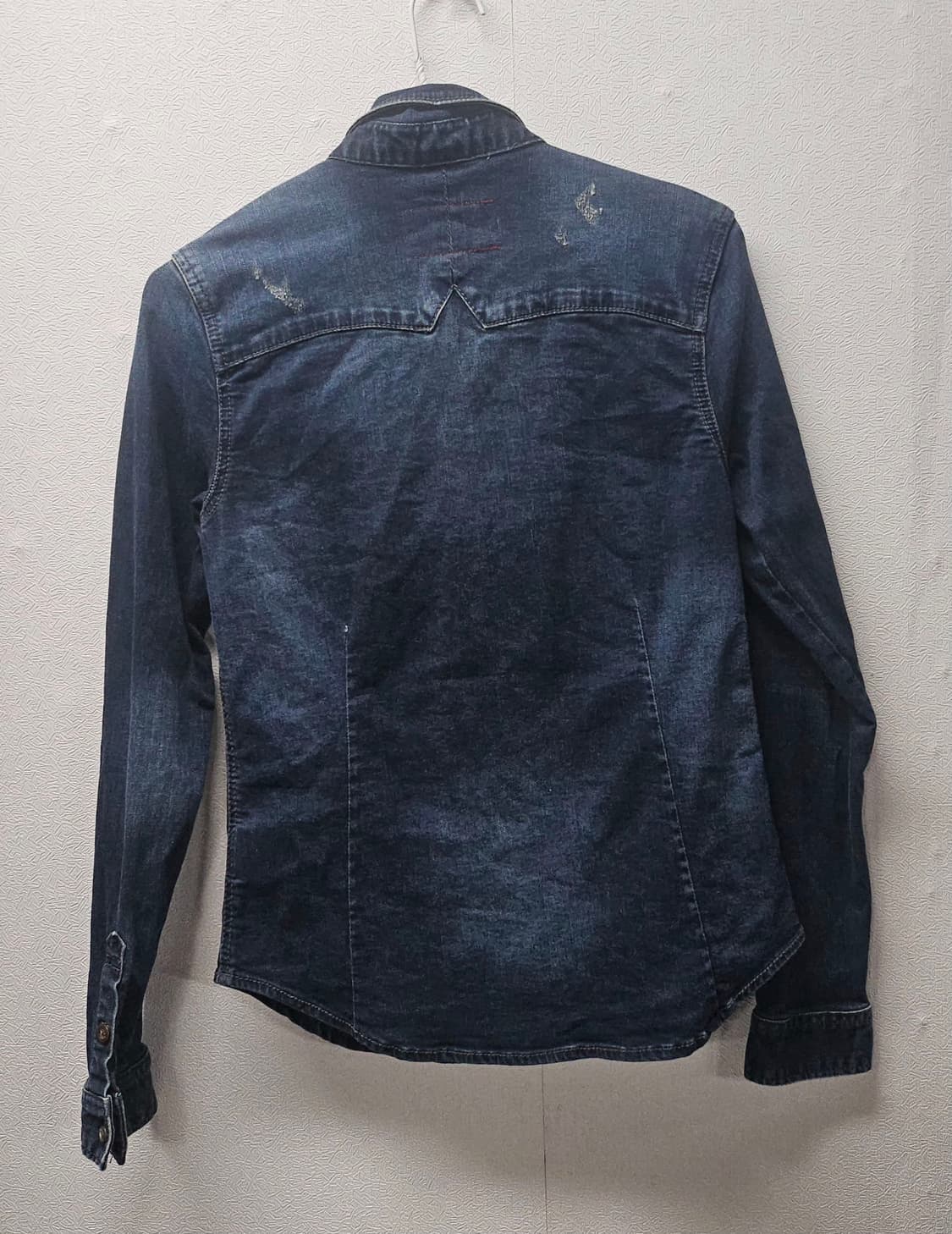 버커루 스판 데님  셔츠 남방 S 상품이미지5